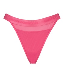 Cheeky High Leg Thong - Pink, Rose, coloris