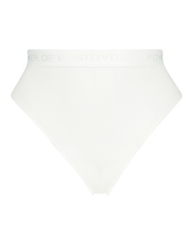 Cutie High Waisted Brazilian - White, Blanc, coloris