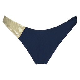 Dress Blues Brazilian High Leg Bikini Bottoms - Blue, Bleu, coloris