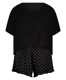 Ensemble de pyjama - Noir, Noir, coloris