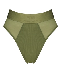 High-cut Brazilian Flexing - Green, Vert, coloris