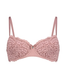 Rose Padded Underwired Bra - Purple, Violet, coloris