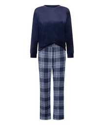 Ensemble pyjama Velours - Bleu