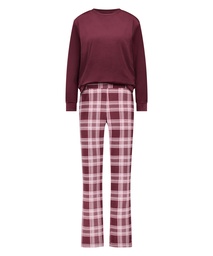 Ensemble pyjama Velours - Violet, Violet, coloris