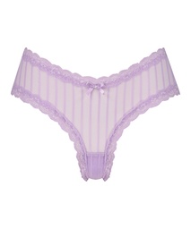V-shaped Brazilian knickers mesh - Purple, Violet, coloris