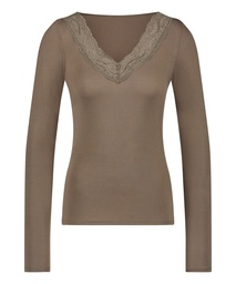 Jersey Long-sleeved Pyjama Top - Green, Vert, coloris