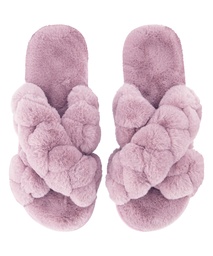 Fake Fur Slider - Violet, Violet, coloris
