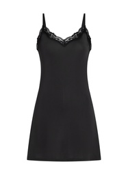 Fond de robe lissant en dentelle - Noir, Noir, coloris