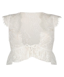 Arabella short-sleeved top - White, Blanc, coloris