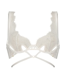 Seraphina non-padded longline underwired bra - White, Blanc, coloris