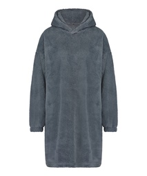 Snuggle Fleece Lounge Dress - Green, Vert, coloris