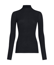 Haut avec cachemire à col roulé super soft - Noir