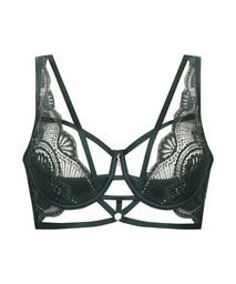 Lyra Non-Padded Longline Underwired Bra - Green, Vert, coloris