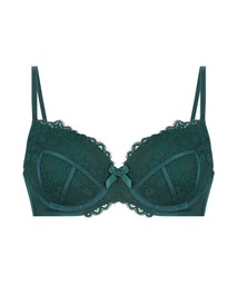 Padded Underwired Bra Emily - Green, Vert, coloris