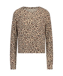 Jersey Long-Sleeved Pyjama Top - Beige, Beige, coloris