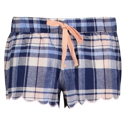 Pyjama shorts Check - Blue, Bleu, coloris