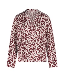 Satin Long-Sleeved Jacket - Red, Rouge, coloris
