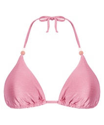 Haut de bikini triangle Kallua - Rose, Rose, coloris