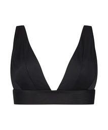 Haut de bikini triangle Luxe - Noir