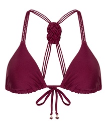 Haut de bikini triangle Marrakech - Rouge