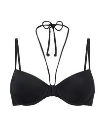 Haut de maillot de bain rembourré à armatures Luxe - Noir