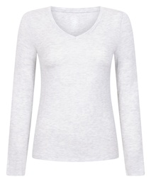 Haut de pyjama à manches longues - Gris, Gris, coloris