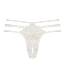 Piper Open Crotch Brazilian - White, Blanc, coloris