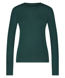 Haut de pyjama à manches longues - Vert, Vert, coloris