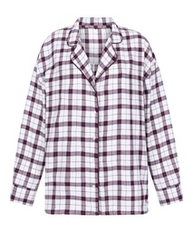 Haut de Pyjama Flanel - Blanc, Blanc, coloris