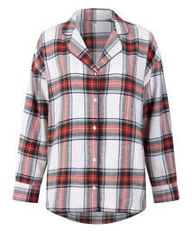Haut de Pyjama Flanel - Blanc, Blanc, coloris