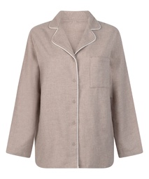 Haut de pyjama Flanel Essentials - Beige, Beige, coloris