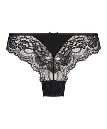 Dora High Leg Brazilian - Black, Noir, coloris