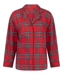 Haut de Pyjama Flanel - Rouge, Rouge, coloris
