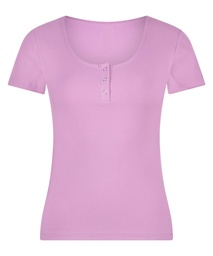 Haut de pyjama Henley - Violet, Violet, coloris