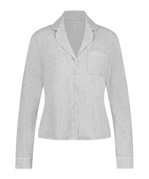 Essential Jersey Long-Sleeved Jacket - Gray, Gris, coloris