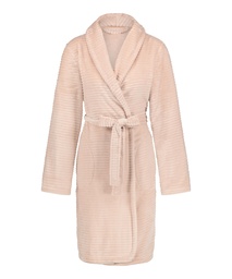 Fleece Bathrobe - Pink, Rose, coloris