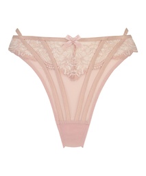 Kirsty High Leg Thong - Pink, Rose, coloris