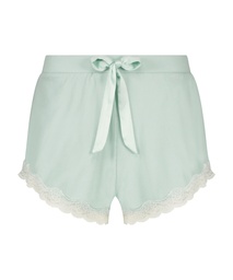 Ribbed lace Shorts - Green, Vert, coloris