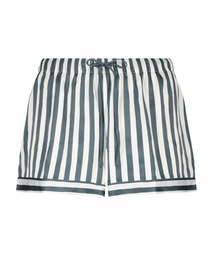 Satin Shorts - Green, Vert, coloris