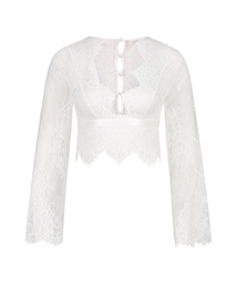 All-over Lace Top - White, Blanc, coloris