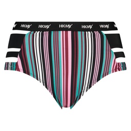 HKMX Cheeky High Bikini Bottoms - White, Blanc, coloris