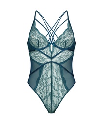Isabelle Non-Padded Underwired Body - Blue, Bleu, coloris
