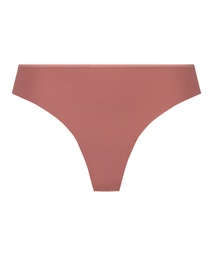 Lace Back Invisible Thong - Pink, Rose, coloris