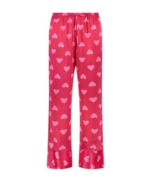 Satin Trousers - Red, Rouge, coloris