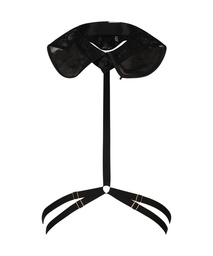 Harnais ras-de-cou Private - Noir, Noir, coloris