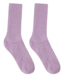 Chaussettes Duveteuses - Violet, Violet, coloris