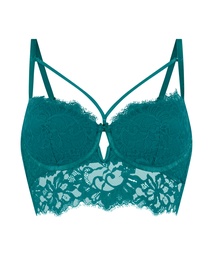 Soutien-gorge à armatures préformé longline Isabella - Vert, Vert, coloris