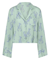 Veste à manches longues Satin - Vert, Vert, coloris