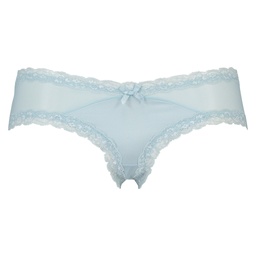 V-shaped Brazilian knickers mesh - Blue, Bleu, coloris