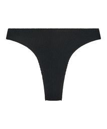 Slip de Bikini Échancrés Crinkle - Noir, Noir, coloris